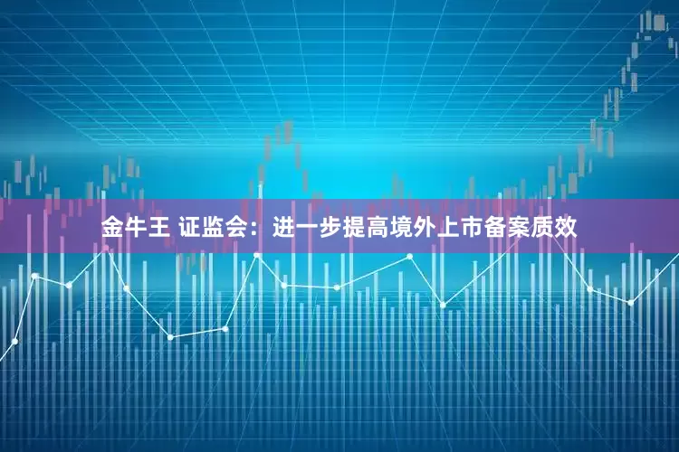 金牛王 证监会：进一步提高境外上市备案质效